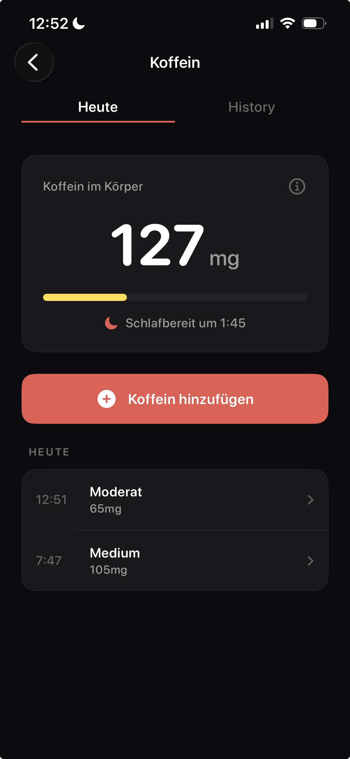 Koffein-Tracker